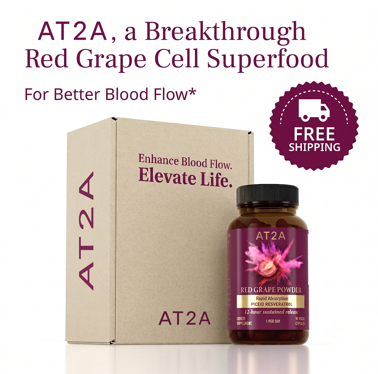 AT2A Red Grape Powder